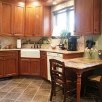 After photo of kitchen with cherry cabinetry Bethlehem, PA