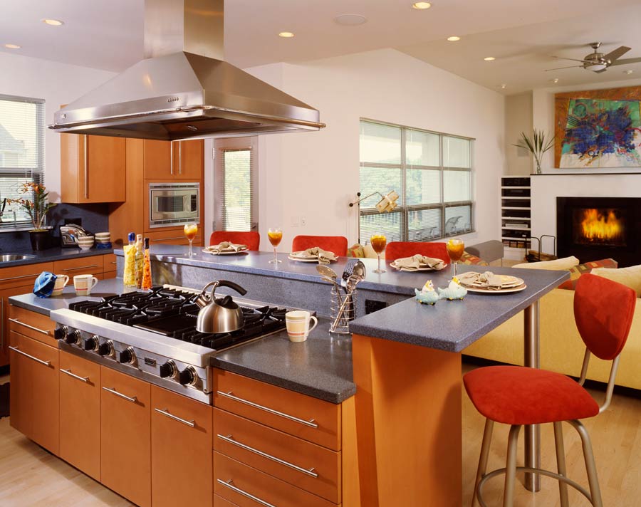 contemporary kitchen in Allentown built by morris black designs