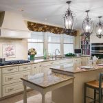 Full view of traditional white kitchen