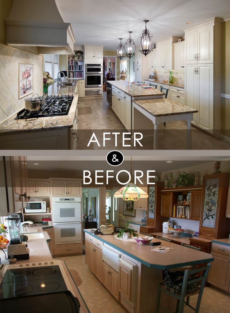 before and after traditional biscotti kitchen