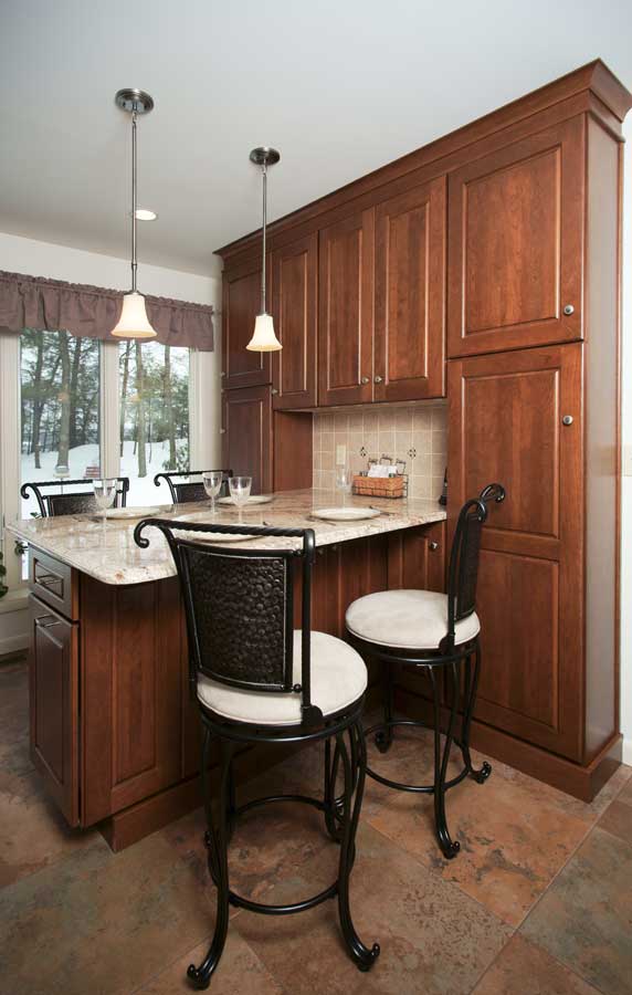brown traditional brown kitchen designed by kitchen and bath designer morris black designs in slatington