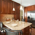 traditional brown kitchen designed by kitchen and bath designer morris black designs in slatington pa