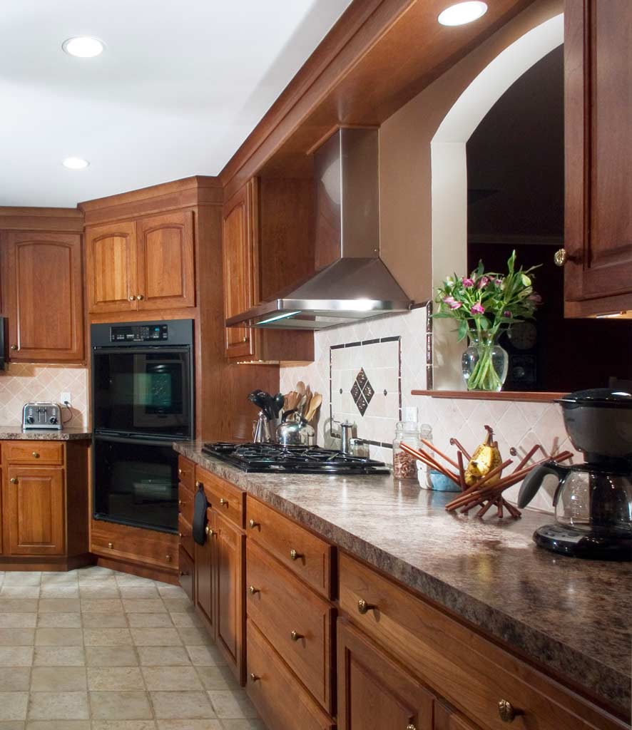Traditional Stained Cherry Kitchen | Morris Black Designs