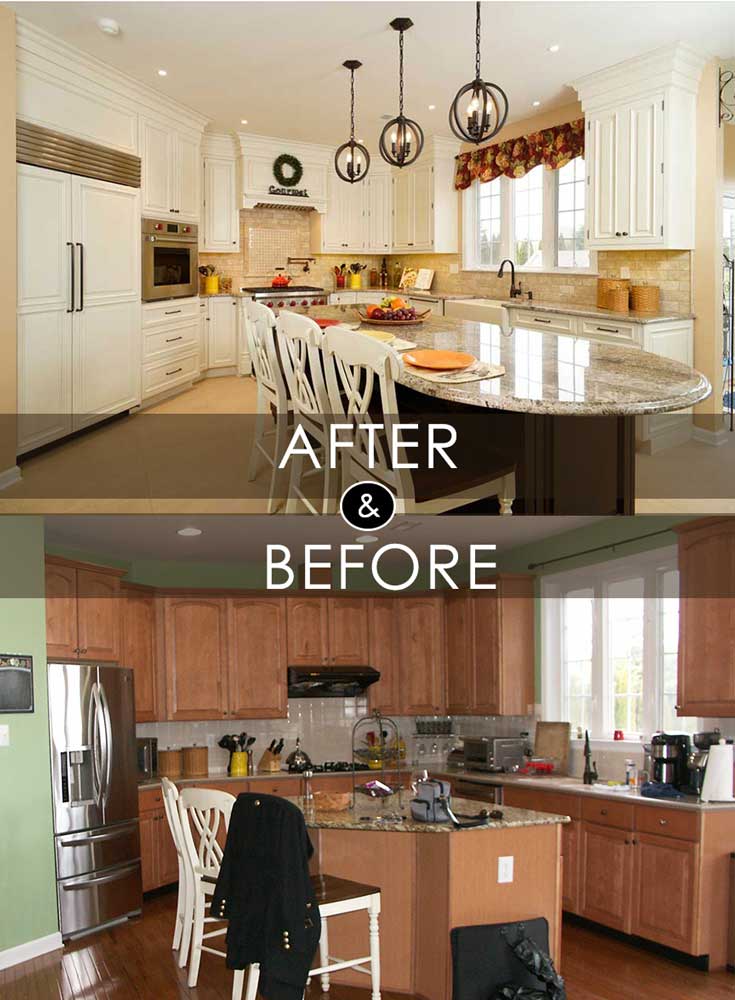 before and after kitchen design inspiration in macungie pa