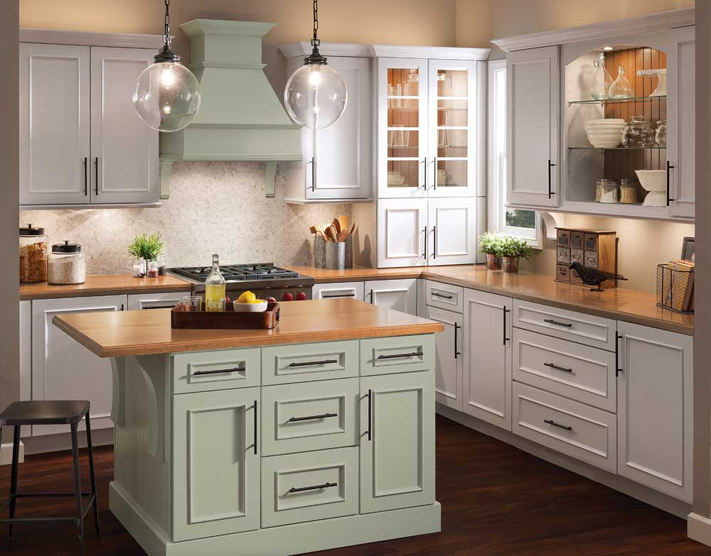the color green is perfect for your colorful kitchen cabinetry in allentown