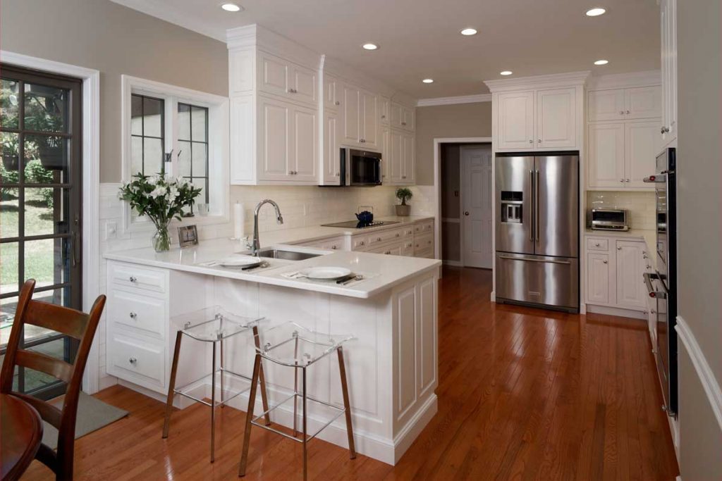 traditional styles blend perfectly with white kitchen designs