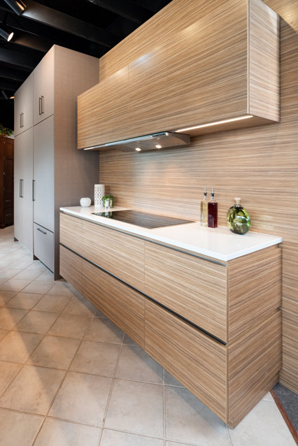 Laminated modern cabinetry by Morris Black Designs
