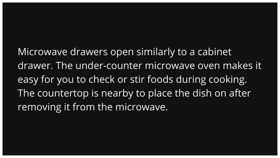 microwave drawer