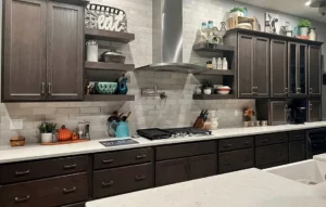 Grey Stain Kitchen Cabinets in Allentown, Pa