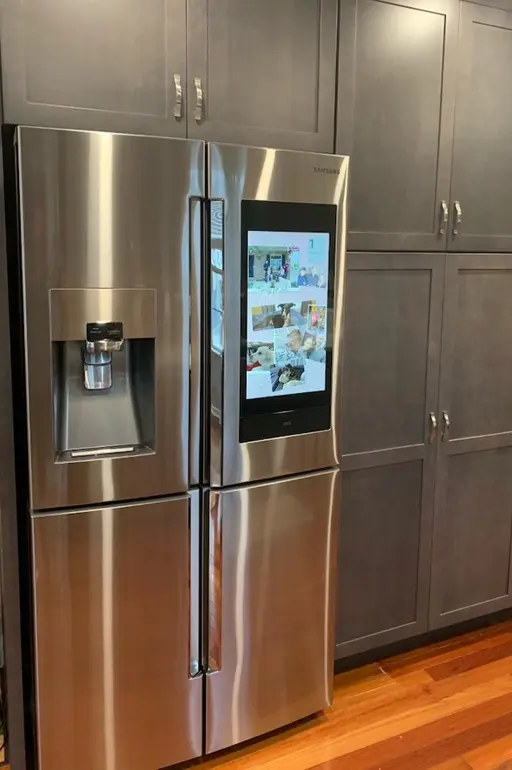 Samsung Refrigerator in Transitional Kitchen