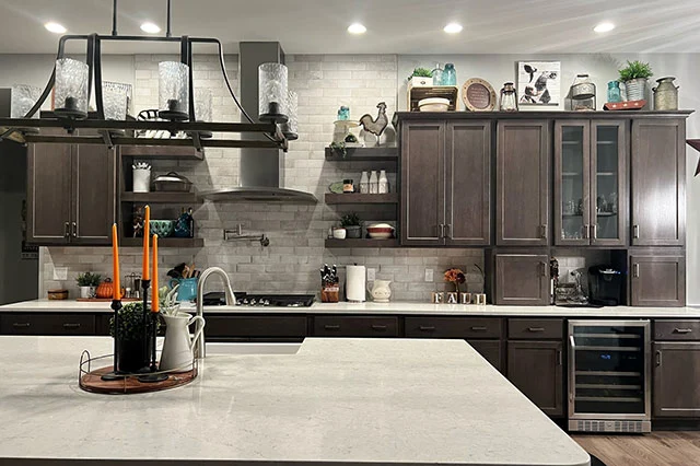 Light-Gray-Stained-Kitchen-Cabinets
